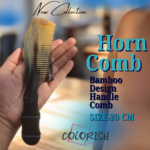Bamboo Design Handle Comb