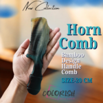 Bamboo Design Handle Comb