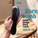 Solid Design Handle Horn Comb