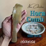 Bamboo Design Handle Comb