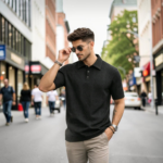 Men's Polo Shirt-Black