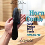 Solid Design Handle Horn Comb