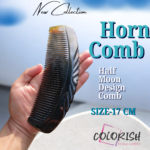 Half Moon Design Horn Comb