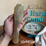 Bamboo Design Handle Comb