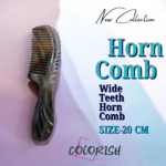 Wide Teeth Handle Horn Comb