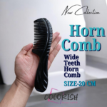 Wide Teeth Handle Horn Comb