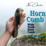 Wide Teeth Handle Horn Comb
