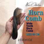 Wide Teeth Handle Horn Comb