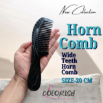 Wide Teeth Handle Horn Comb