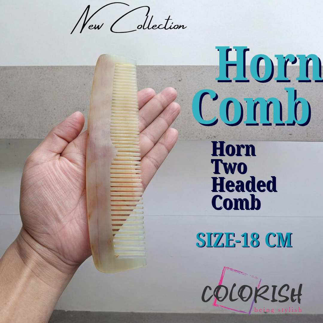 Two Headed Horn Comb Horn Two Headed Comb - Image 1