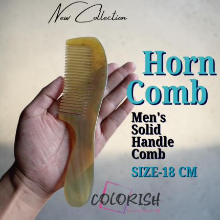 Men's Handle Horn Comb