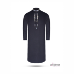 Premium Handwork Panjabi- Black - Image 4