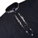 Premium Handwork Panjabi- Black - Image 2