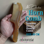 Bamboo Design Handle Comb