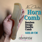 Bamboo Design Handle Comb