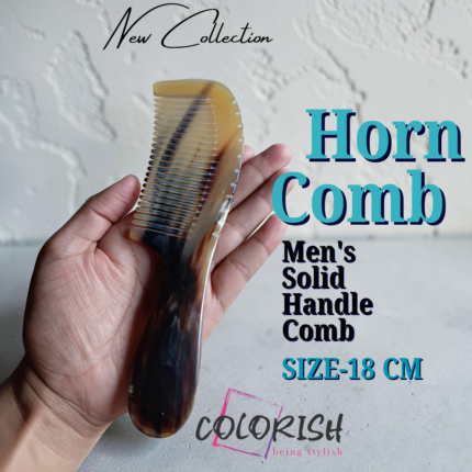 Men's Handle Horn Comb
