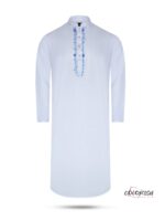 Premium Handwork Panjabi- White