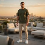 Men's Premium T-Shirt - Olive - Image 3