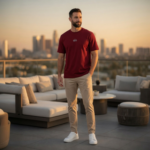 Men's Premium T-Shirt - Maroon - Image 3