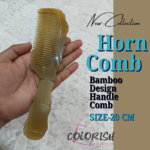 Bamboo Design Handle Comb