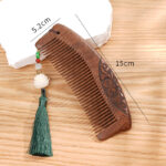 Black Gold Sandalwood Half Moon Comb