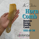 Bamboo Design Handle Comb
