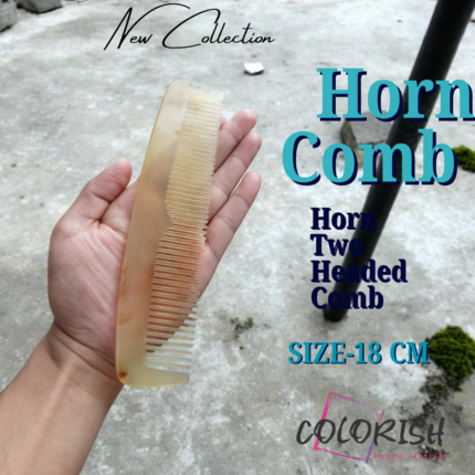 Horn Two Headed Comb