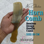 Bamboo Design Handle Comb