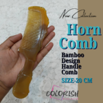 Bamboo Design Handle Comb