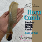 Bamboo Design Handle Comb