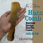 Bamboo Design Handle Comb