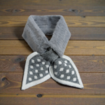 Ladies Plush Muffler With Wave Dot