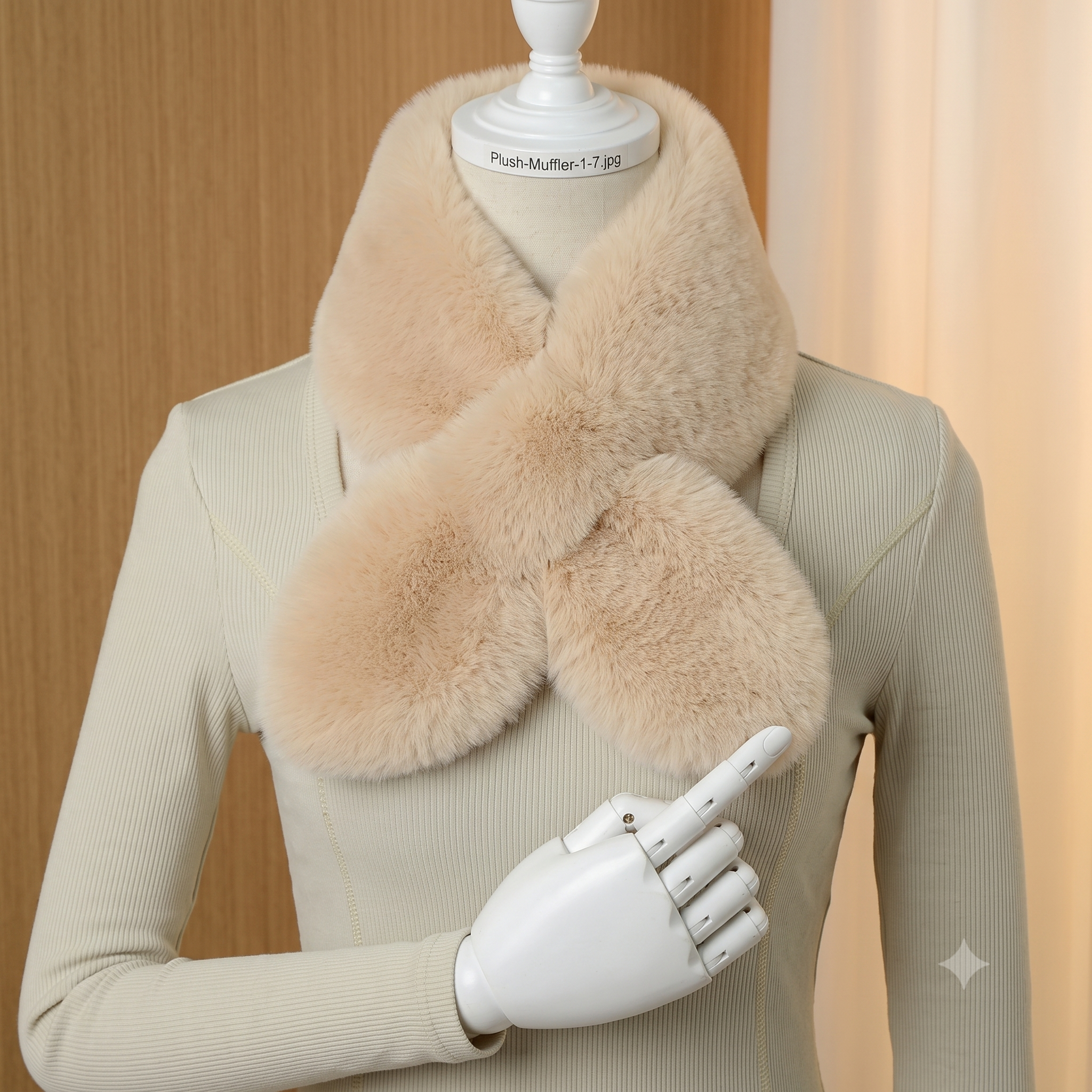 Pluff Muffler 1 (1) Ladies Plush Muffler - Image 1