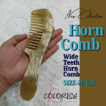 Wide Teeth Handle Horn Comb